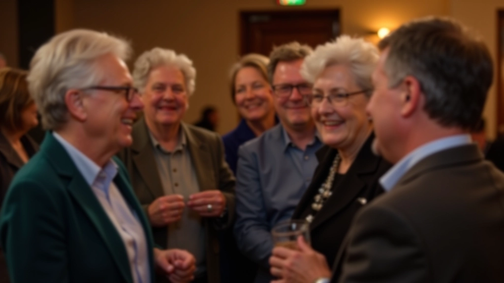 Friends laughing and chatting during a break at a salsa social event